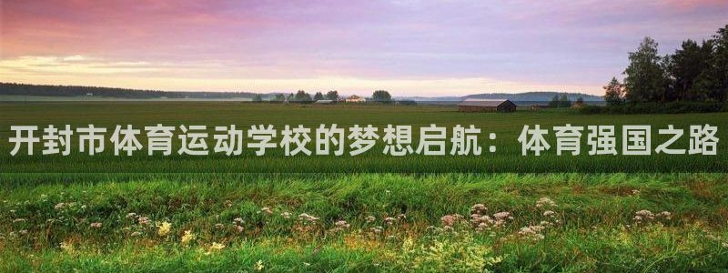 一竞技官方正版app集团官网首页网址：开封市体育运动学校的梦